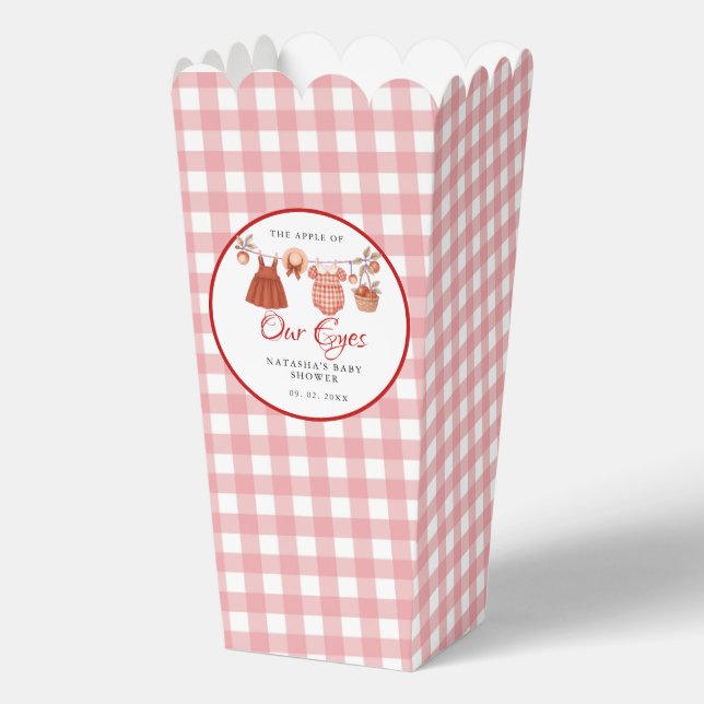 Apple of our eyes Fruit Fall baby shower thank you Favour Box (Front)