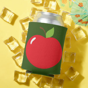 Apple of Your Eye – Cute Red Fruit Cartoon Can Cooler