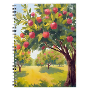 Apple Orchard Autumn Fall Watercolor Notebook