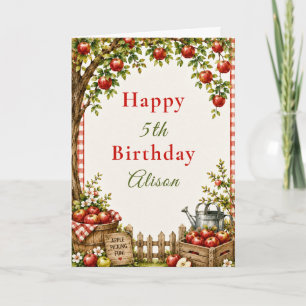 Apple Orchard Birthday Card