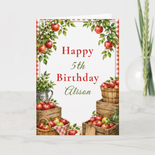Apple Orchard Birthday Card