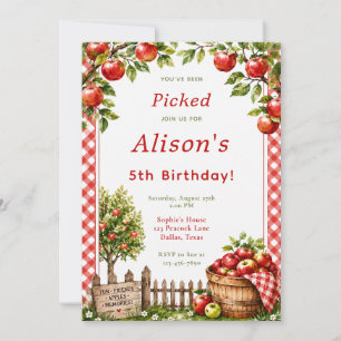 Apple Orchard Birthday Invitation