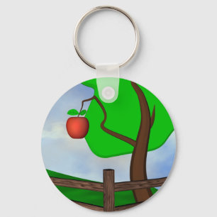 Apple Orchard Key Ring