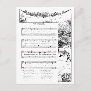 Apple Orchard Song Postcard