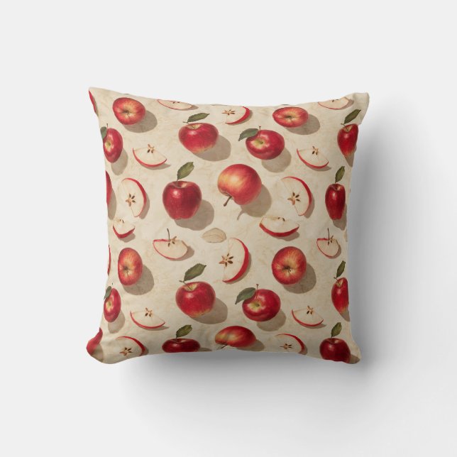 "Apple Orchard Whimsy" Cushion (Front)
