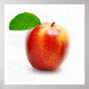 Apple painting poster