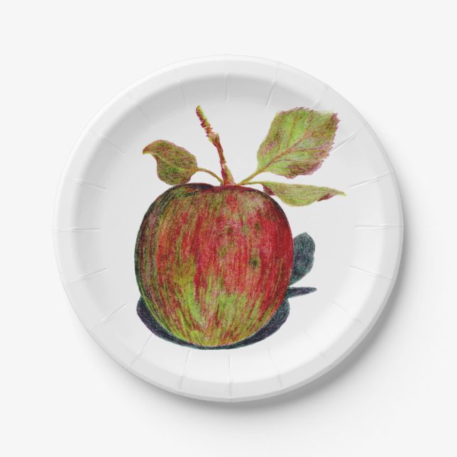 Apple Paper Plate (Front)
