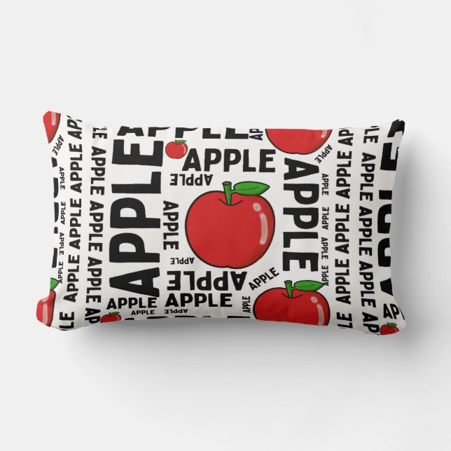 APPLE PATTERN LUMBAR CUSHION (Front)