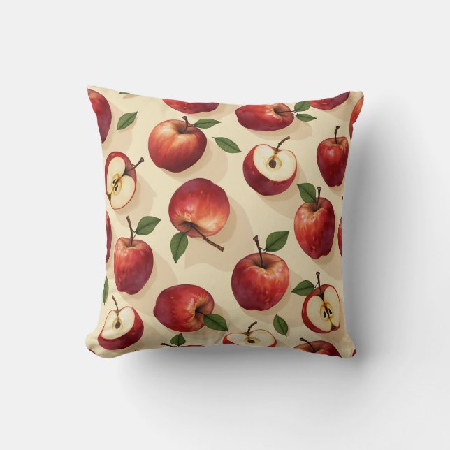 Apple pattern pillow cushion (Front)