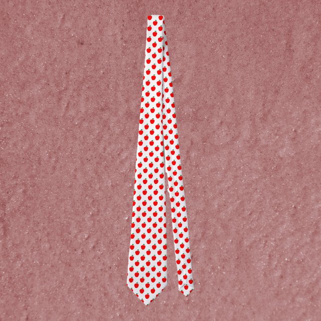 Apple Pattern Red Fruit Tie (Creator Uploaded)