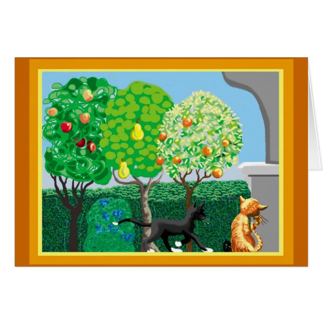 Apple, pear and orange trees (Front Horizontal)