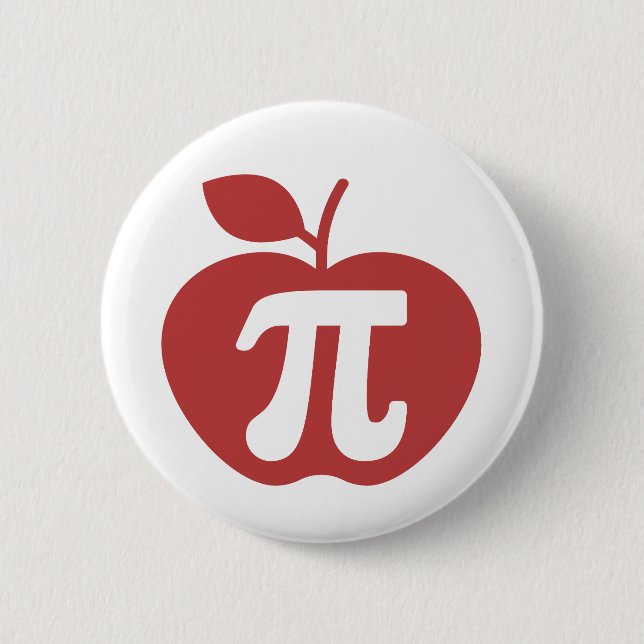 Apple Pi 3.14 6 Cm Round Badge (Front)