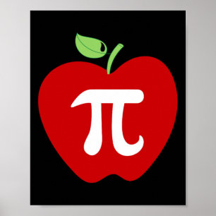 Apple Pi Apple Pie Food Lover Math Teacher Student Poster