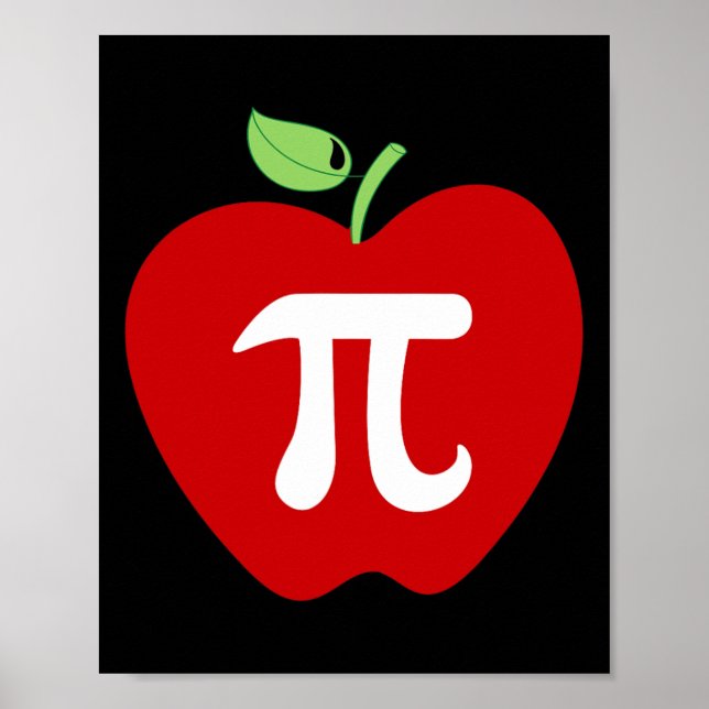 Apple Pi Apple Pie Food Lover Math Teacher Student Poster (Front)