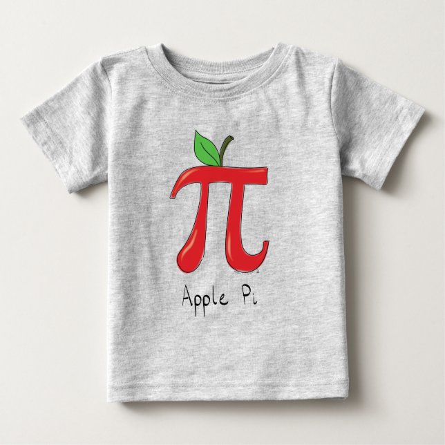 Apple Pi Cute Math Pi Day Kid's Baby T-Shirt (Front)
