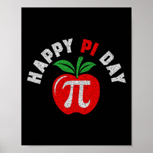 Apple Pi Day 3.14 Math Teacher Student Geek Nerd G Poster