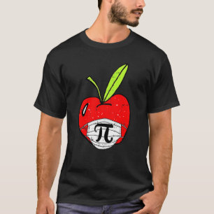 Apple Pi-Day Cute Face Mask Teacher Student Quaran T-Shirt