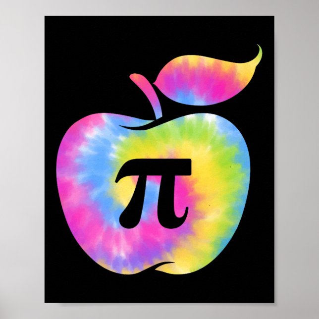 Apple Pi Day Funny 3.14 Pi Day Math Teachers Pi Ma Poster (Front)