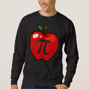 Apple Pi Day Math Lover Teacher Student 3 14 Apple Sweatshirt