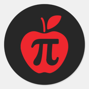 Apple Pi Day Shirt Classic Round Sticker