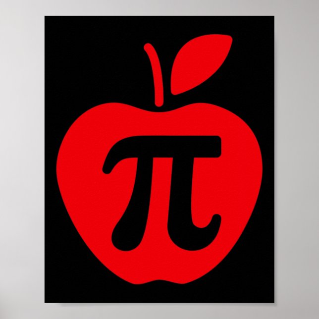 Apple Pi Day Shirt  Poster (Front)