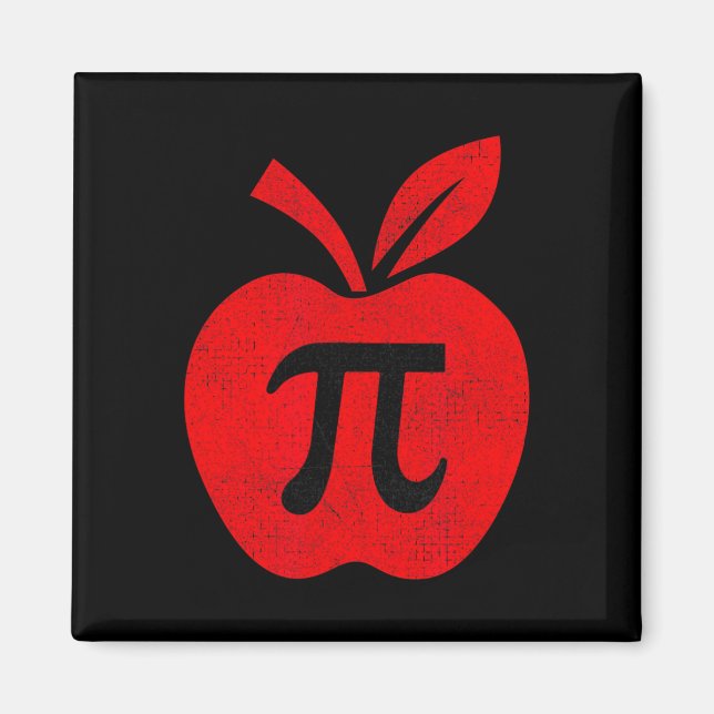 Apple Pi Day Tee Math Teacher Pi Math Kids  Magnet (Front)