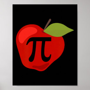 Apple Pi Funny Math Teacher Thanksgiving Pie Day G Poster