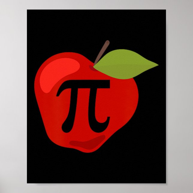 Apple Pi Funny Math Teacher Thanksgiving Pie Day G Poster (Front)