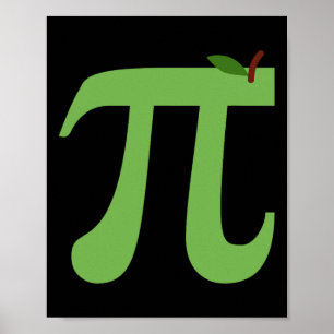 Apple Pi Funny Maths Pi Day Pie Joke For Math Love Poster