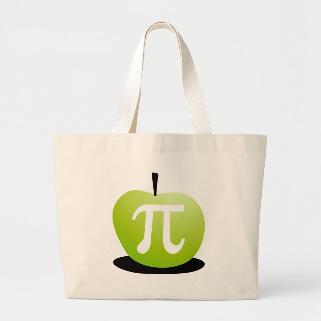 Apple Pi Large Tote Bag (Front)