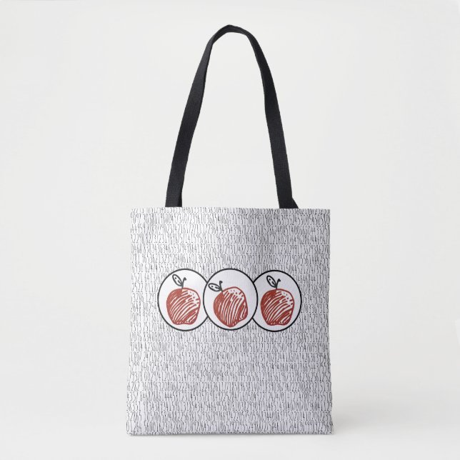 Apple Pi Numbers Tote Bag (Front)