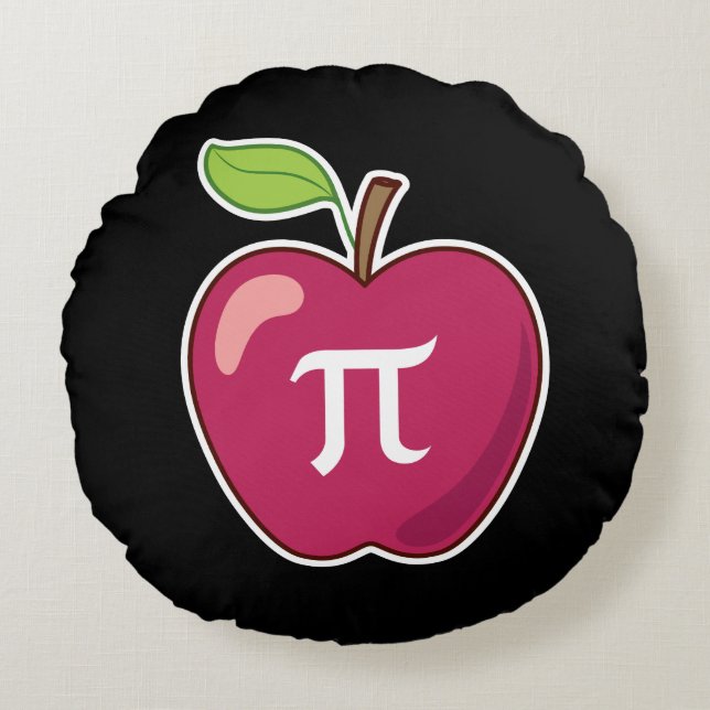 Apple Pi Round Cushion (Front)
