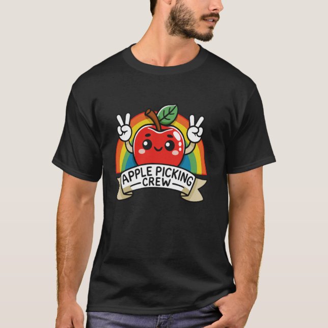 Apple Picking Crew Harvest Season Orchard Fall Aut T-Shirt (Front)
