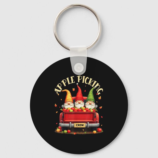 Apple Picking Crew Matching Fall Squad Apple Picki Key Ring (Front)