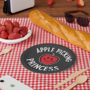  Apple Picking Princess Apple Fruit Day Fall  Paper Plate
