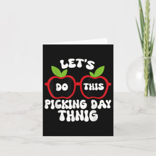 Apple Picking Squad 2025 Fall Orchard Harvest Fun  Card