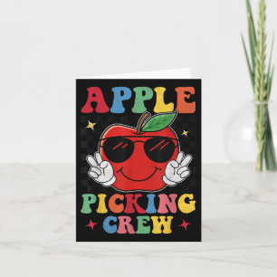 Apple Picking Squad 2025 Fall Orchard Harvest Fun Card