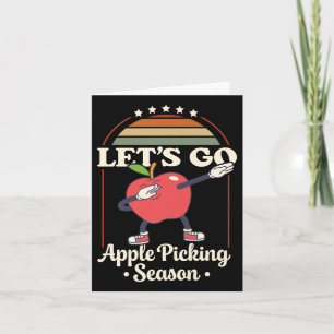 Apple Picking Squad 2025 Fall Orchard Harvest Fun Card