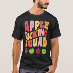 Apple Picking Squad Fall Autumn Orchard Matching F T-Shirt
