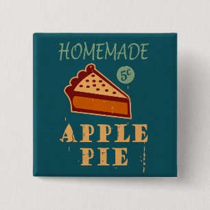 Apple Pie 15 Cm Square Badge