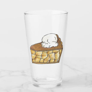 Apple Pie a la Mode Slice Bakery Dessert Glass