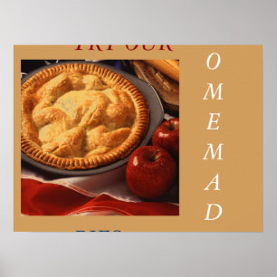 APPLE PIE ART POSTER MENU