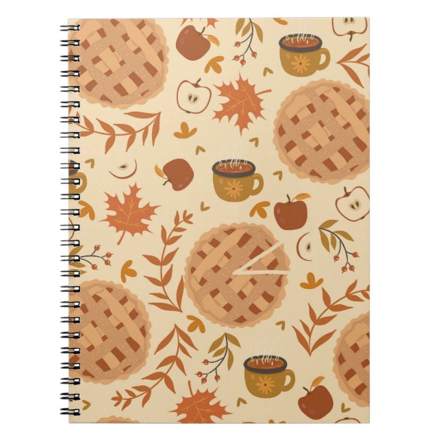 Apple Pie Autumn: Vintage Graphics Notebook (Front)