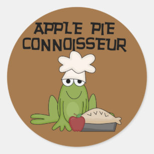 Apple Pie Connoisseur Tshirts and Gifts Classic Round Sticker