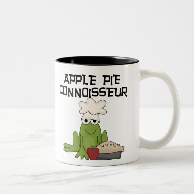 Apple Pie Connoisseur Tshirts and Gifts Two-Tone Coffee Mug (Right)