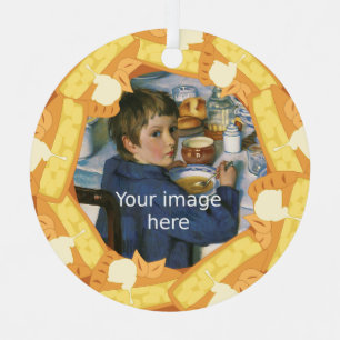 Apple pie frame for your photo - custom text metal tree decoration