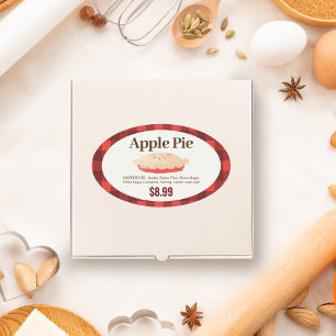 Apple Pie Label for Bakery Boxes
