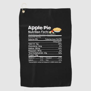 Apple Pie Nutrition Facts Funny Thanksgiving Chris Golf Towel
