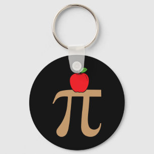 Apple Pie Pi Math Pun Key Ring