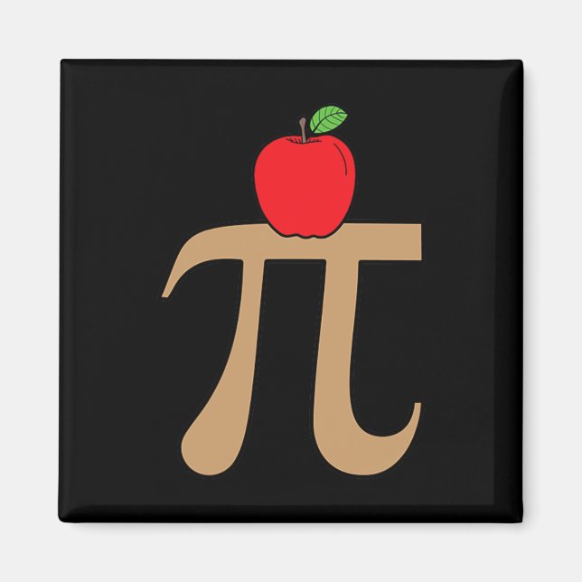 Apple Pie Pi Math Pun  Magnet (Front)